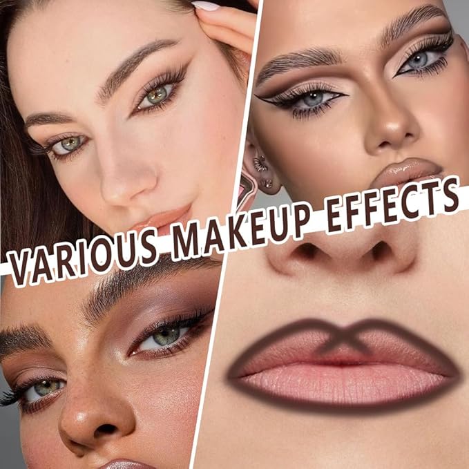 evpct Brown Eyeliner Pencils for Eyes, Brown Colored Eye Liner Pencil Pen Makeup Waterproof Smudge Proof, Colored Gel Waterline Eyeliner Liquid, Face Eye Paint Stick Lipstick Halloween Makeup 11