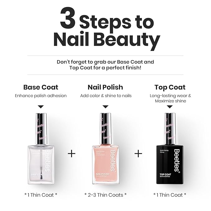 Beetles Nude Nail Polish Set Coconut Mousse 6Pcs, Pink Nail Fast Drying Long Lasting Neutral Brown Red Burgundy Dark Lacquer Glossy for Salon-Quality Results