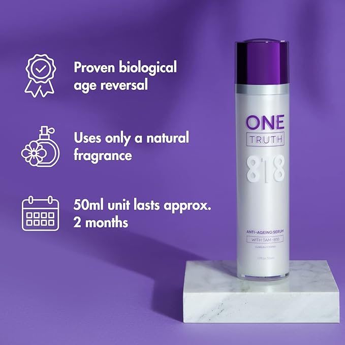One Truth Anti-Aging Serum Skincare for Face and Neck - Enhance Skin Radiance, Diminish Redness, Even Skin Tone, Telomerase Activation Supports Youthful Looking Skin - Light, Cooling Gel