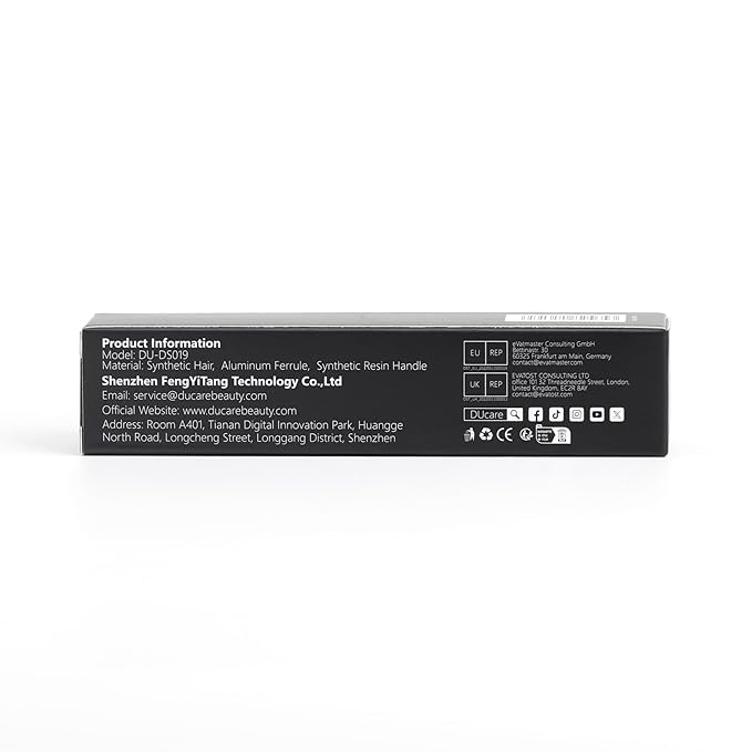 DUcare Foundation Brushes Flat Top Dual-Ended Kabuki Brush for Liquid, Cream and Powder Face Makeup With Handle