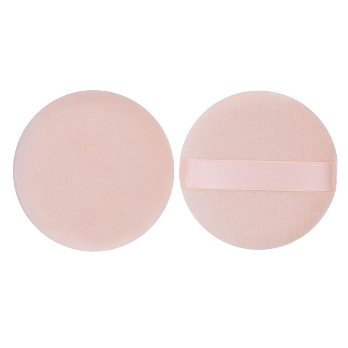 8 Pieces Face Powder Puffs Soft Cotton Makeup Powder Pads for Loose, Setting, Pressed and Body Powder (2.75 Inch)