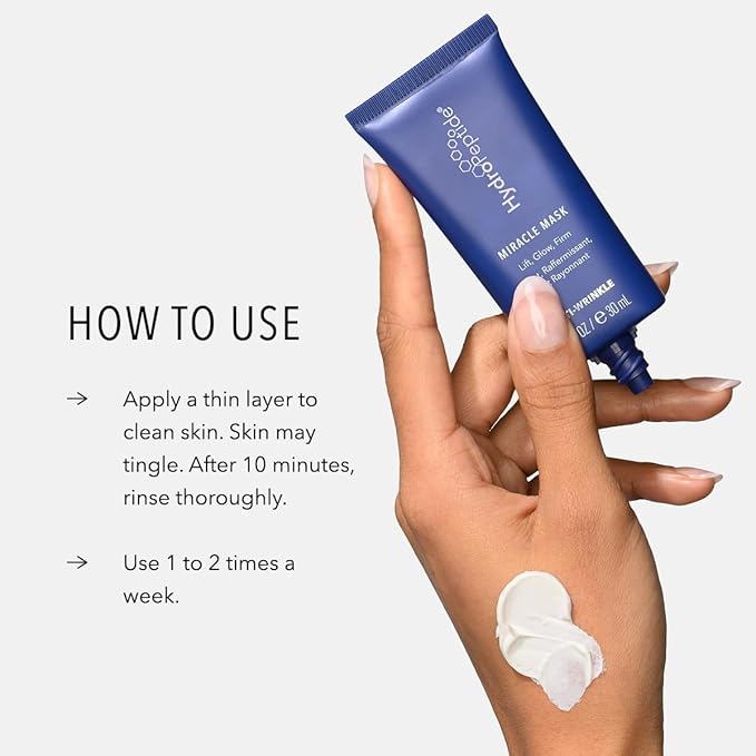 HydroPeptide Miracle Mask, Peptide Treatment to Lift, Glow & Firm, 0.5 Ounce