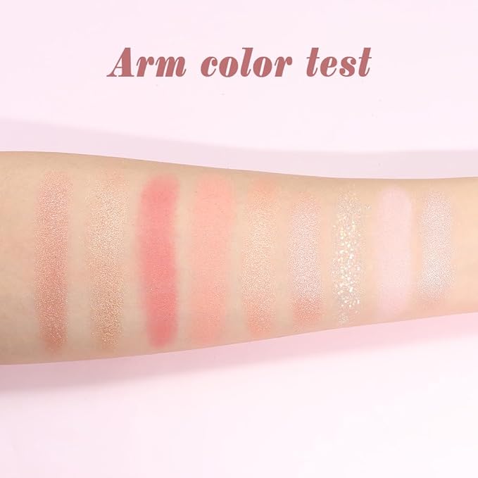 9 Color Eyeshadow Palette Makeup, Neutral Nude Matte Eye shadow & Shimmer Eyeshadow,Long Lasting Waterproof Eye shadow Makeup Palette for Women 06#