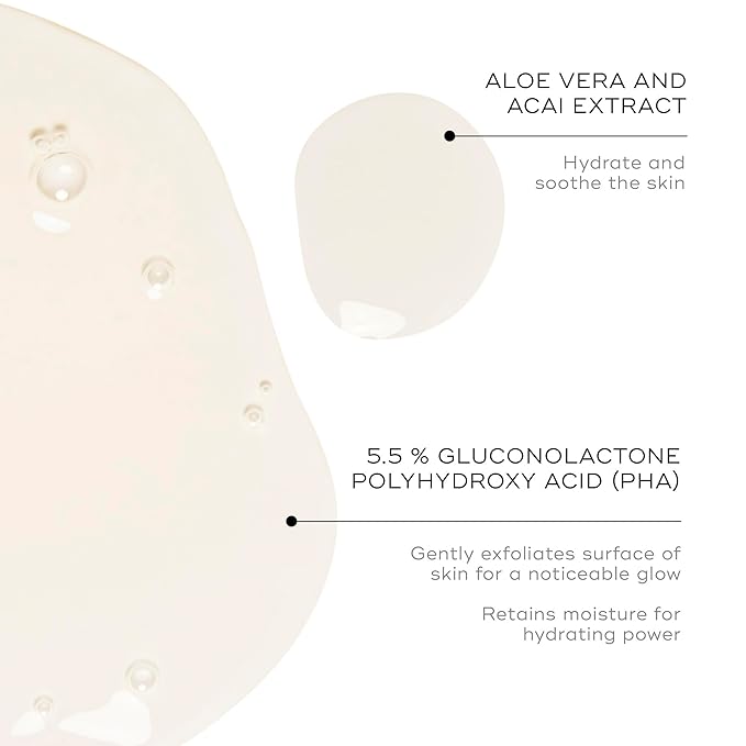 Medik8 Press and Glow Daily Exfoliating PHA Tonic with Enzyme Activator - Polyhydroxy Acid Face Toner - Gentle and Cleansing Face Tonic - 6.7 oz