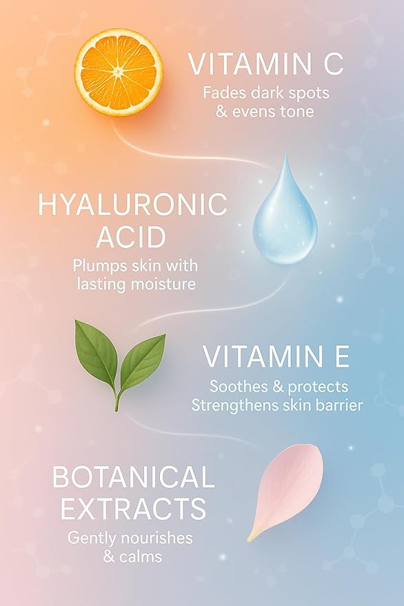 Vitamin C Serum for Face with Hyaluronic Acid & Vitamin E - Facial Serum Anti-Aging for Fine Lines & Hydration, Natural Skincare Gift for Women & Men (30ml/1oz (pack of 1))