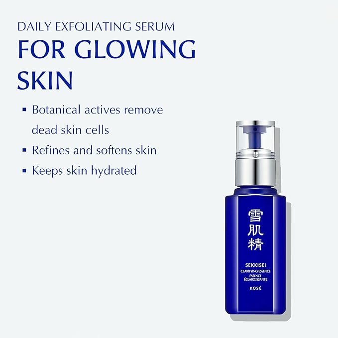 SEKKISEI :: Clarifying Essence, Daily Exfoliating Serum, 2.5 Ounce