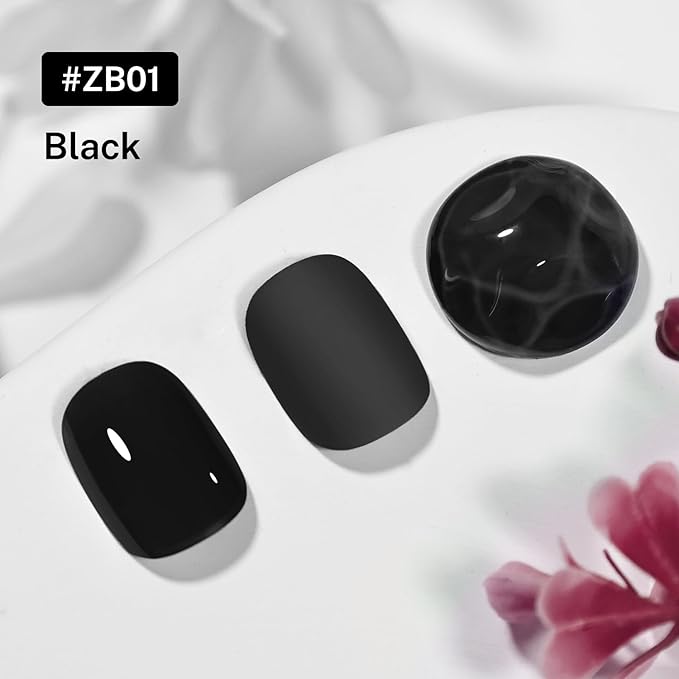 16.5ml Black Nail Polish Large Volume Quick Drying Nail Polish, Fast Drying and Long Lasting Color Nail Art DIY Home Manicure Gift for Women