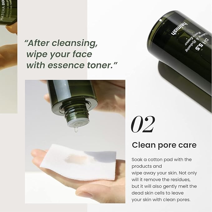 HEIMISH Matcha Biome Redness Relief Hydrating Toner - Calming & Soothing, Moisturizing, Skin Balancing Face Toner with Matcha, Probiotics, for Sensitive Skin, pH 5.5, Trouble Care, 5.1fl.oz/150ml