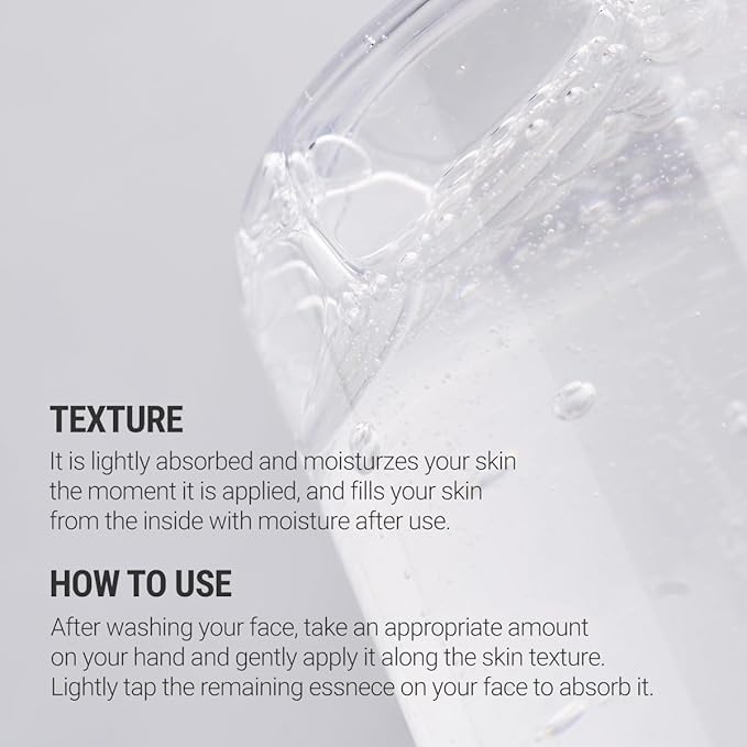 ROVECTIN Aqua Hyaluronic Essence (Activating Treatment Lotion) - 7 Layers Hyaluronic Acid Facial Toner with Niacinamide & Panthenol, Vegan Korean Skin Care (6.08 fl.oz)