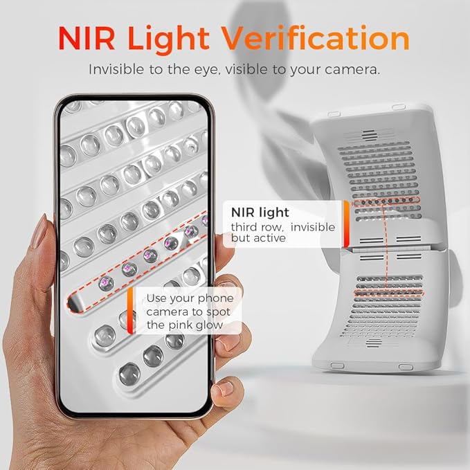 Bestqool LED Mask Photon LED Light Therapy - 6 Colors with Near Infrared Light LED Face Mask for Skin Rejuvenation SPA Facial Body Skin Care Beauty Salon Device