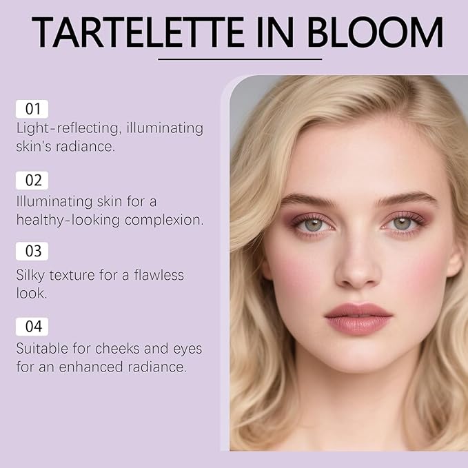 Eye & Cheek Palette - Eyeshadow and Highlighter Makeup, Makeup Palettes Contour Kit, Shimmer Glow Face Highlighter Palette for Women Face, Natural Glow Contour Powder, with Detachable Brush