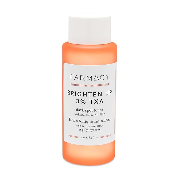 Farmacy 3% TXA Toner for Face - Brightening Face Toner for Oily Skin - Liquid Exfoliant with Azelaic Acid + 5% PHA to Target Visible Dullness + Help Reduce Uneven Skin Tone (120ml)