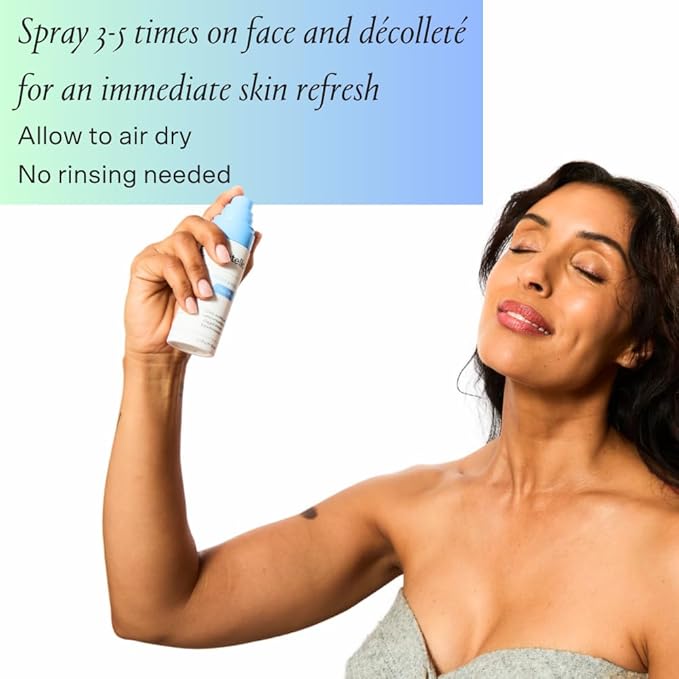 Detox & Soothe Face Mist with Hypochlorous Acid | Reduces Redness & Breakouts | pH Balance & Skin Cleansing for Active Lifestyles | TSA Approved, 2.7 oz | Clean Ingredients