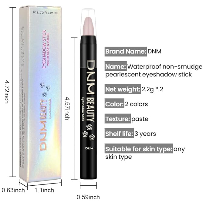 Kaely 2Pcs Cream Eye Shadow Sticks Set, Stone Matte & Putty Matte Eyeliner Pencil Eyeshadow Palette Makeup for Older Women Waterproof Pigmented, sombras en crema para ojos, 22+23