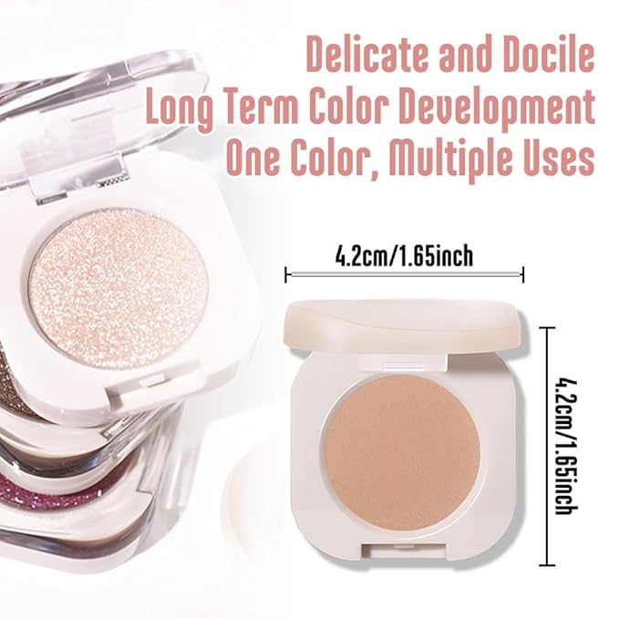 Pressed Single Matte Eyeshadow Palette Makeup, Matte Burly Wood eyeshadow For Women, Pigmented Waterproof Sombras Para Ojos, Single Pressed Powder Vegan, Talc, Paraben & Cruelty Free(04)