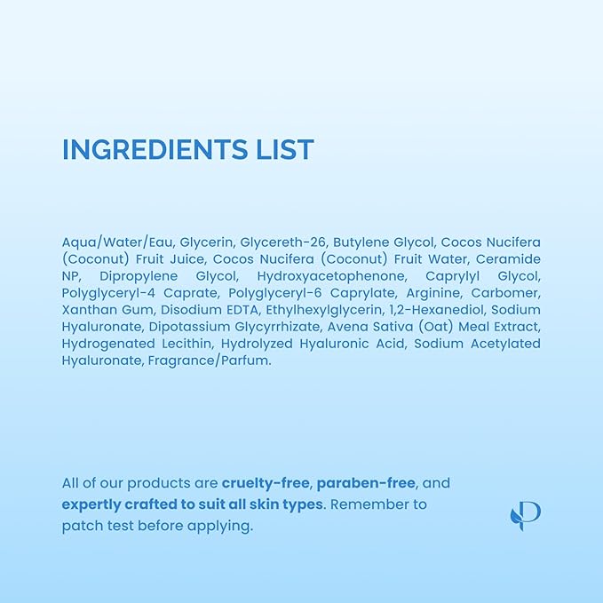 PLANTIFIQUE Facial Sheet Mask Coco Dew 5 Pack – Moisturizing Face Mask with Coconut & Ceramide – Radiant Skin Nourishing Korean Skincare Pack for All Skin Types