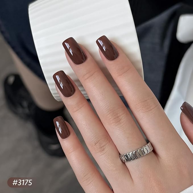 GAOY Mauve Gel Nail Polish Set, Brown Red Neutral Pink, Nude Shades, Need Lamp Cure, Nail Art Manicure