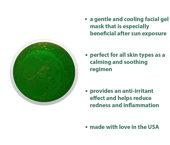 Raya Cucumber Ice Sorbet Masque (608) | Cooling Facial Gel Mask & Soothing Cucumber Extract, for Hydrating, Calming, Revitalizing & Refreshing All Skin Types, Great for Post-Sun Treatment - 120 ml