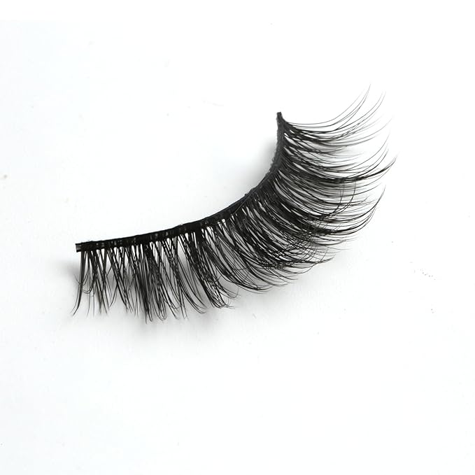 SUNWELL False Eyelashes 14mm Mink Lashes Natural Look 3D Faux Mink Lashes Manga Lashes Strips Soft Wispy Luxury Volume Fake Lashes 10 Pairs Pack