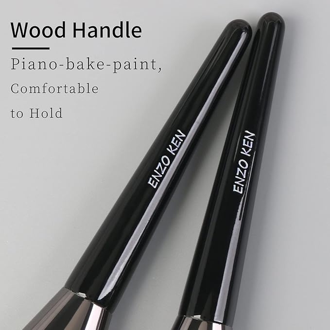 Flat Foundation Brush for Liquid Makeup, Liquid Foundation Brush, Flat Makeup Brush for Foundation, Make up Brushes, Makeup Foundation Brushes. 820 Black