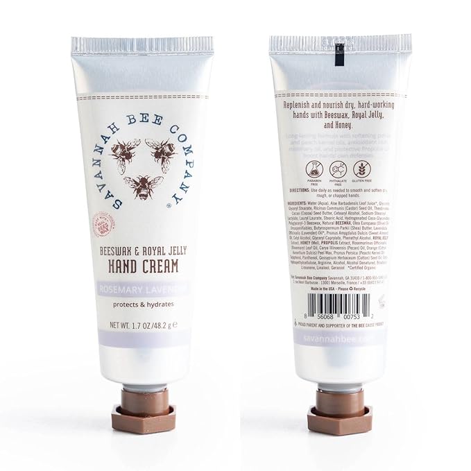 Savannah Bee Company Beeswax Hand Cream - Hand Moisturizer Repair Cream