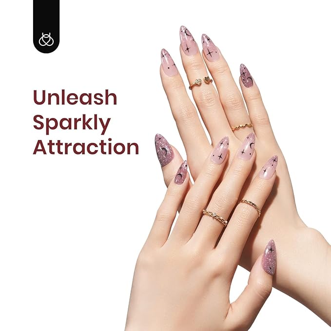 Beetles Reflective Glitter Gel Nail Polish Set, 6 Colors Holographic Sparkle Glitter Gel Polish Flash Diamond Sliver Gold Black Red UV LED Soak Off Manicure Gift for Women Girls