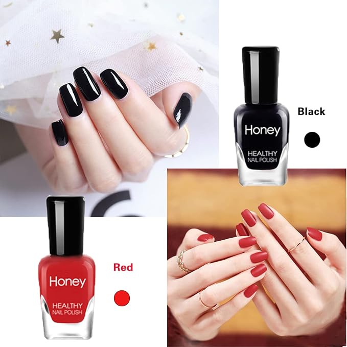 Non Toxic, Easy Peel Off Fast Dry Nail Polish Set for Pack, Eco Friendly and Organic Water Based Nail Polish for Women and Teens(10 Bottles)