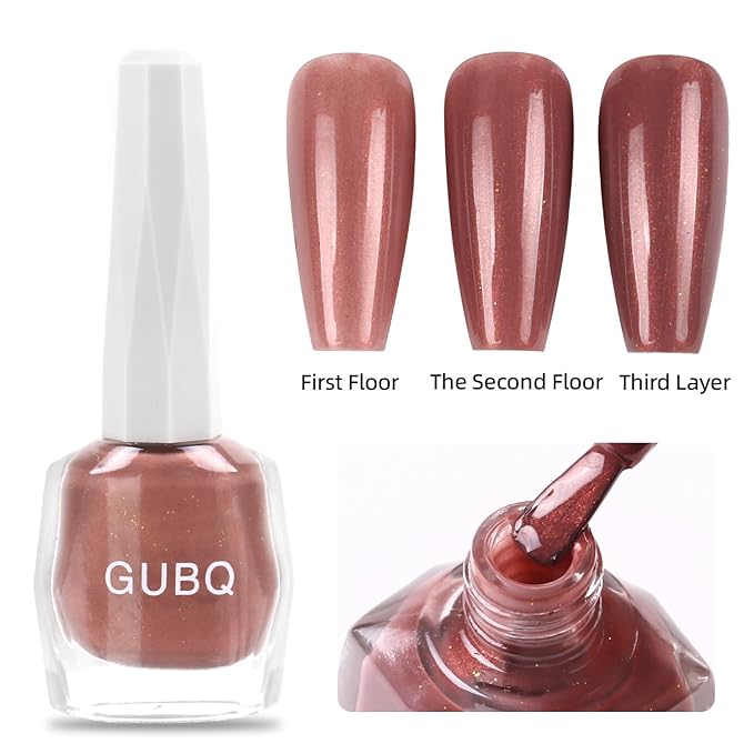 Major Dijit Quick Dry Nail Polish 12ml/0.41fl oz Ochre Regular Nail Lacquer Fast Drying & Long Lasting Nail Polish Nail Art Effect for Nail Salon