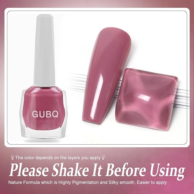 Major Dijit Quick Dry Nail Polish 12ml/0.41fl oz Dark Pink Regular Nail Lacquer Fast Drying & Long Lasting Nail Polish Nail Art Effect for Nail Salon