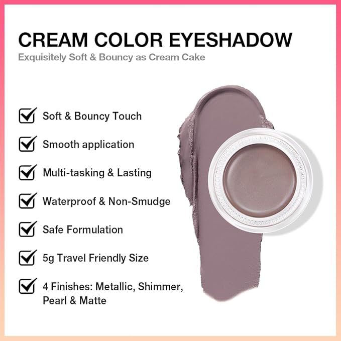 Single Cream Espresso Coffee Brown Matte Eyeshadow Palette Makeup, Natural Single Mini Instant Holographic Eyeshadow For Women, Sombras Crema Para Ojos, Talc, Paraben&Cruelty Free, 715