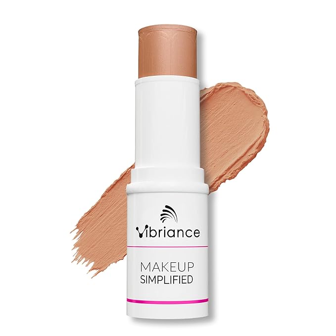 Vibriance Complexion Sticks - Foundation for Mature Skin - Sheer, Buildable Coverage Face Makeup Foundation for Older Women - 3-in-1 Base, Contour, Concealer - Medium