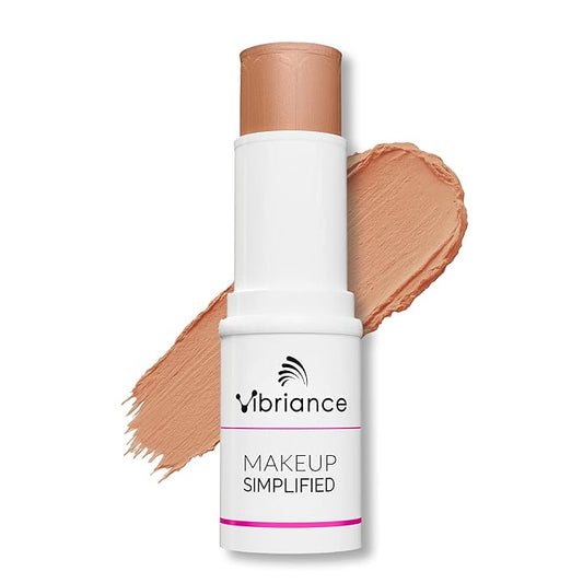Vibriance Complexion Sticks - Foundation for Mature Skin - Sheer, Buildable Coverage Face Makeup Foundation for Older Women - 3-in-1 Base, Contour, Concealer - Medium