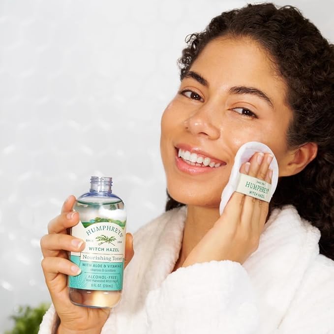 Humphreys Witch Hazel Nourishing Toner | Wild Harvested Witch Hazel & Aloe | Alcohol-Free | Natural | Hydrating | Soothing | 8 Fl Oz