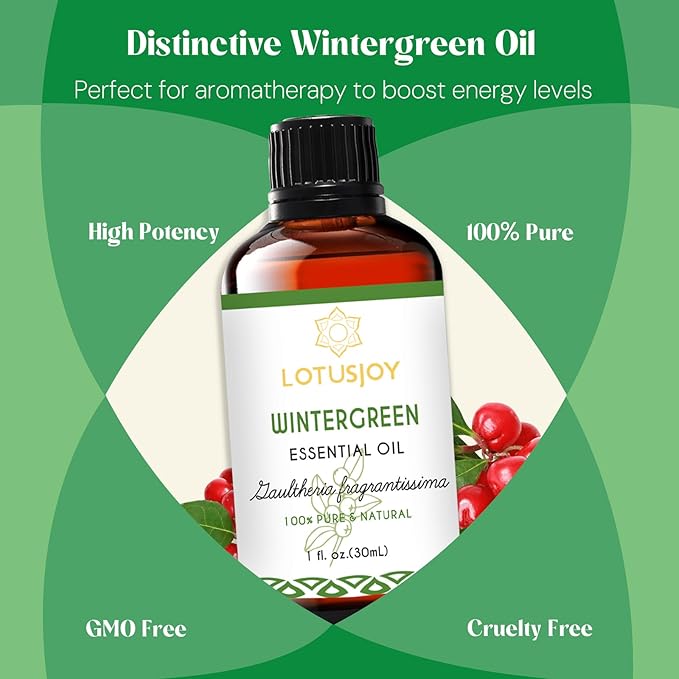 Wintergreen Essential Oil,100% Pure Natural for Diffuser Household DIY - 1 Oz