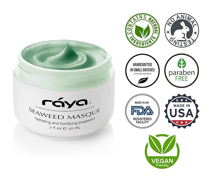 Raya Seaweed Masque (609) | Hydrating and Fortifying Facial Treatment Mask for All Non-Problem Skin | Made with Vitamins and Minerals