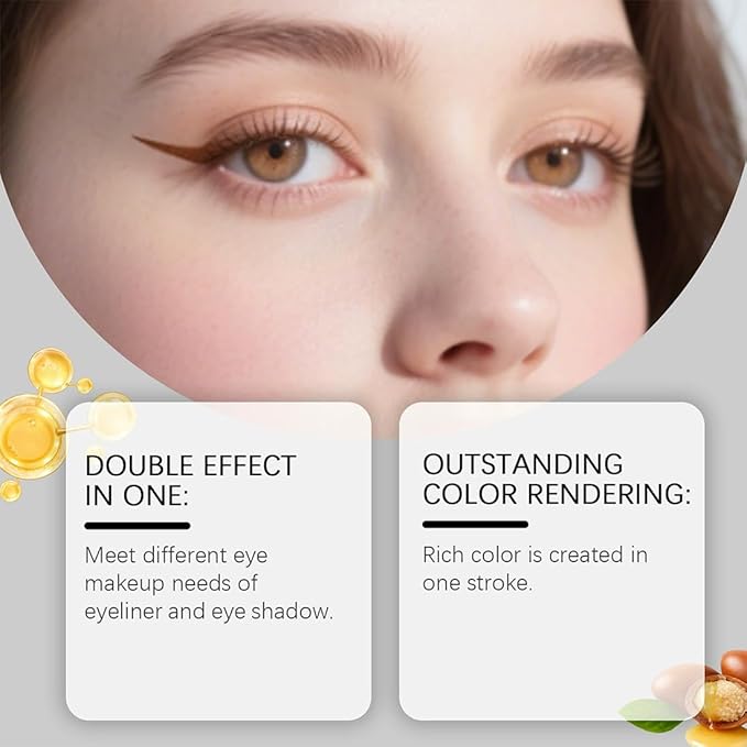 Shinalify Eyeshadow, Shadow Liner 2-in-1 Eyeliner & Eyeshadow, Silky Application, Highlighter Matte Crayon Eyeliner Pen, Easy to Apply, Creating Natural Eye Makeup (05)