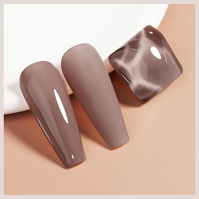 Nail Polish, Air Quick Dry, Neutral Nail Lacquer Non-Gel for Fall and Winter, Nail Art Polish Nail Pigment Oil-based Jelly Fingernail Concealer Polish, 1PC 12ML Long Last Fast Drying