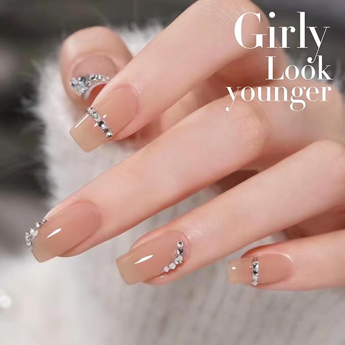 Double Rhythm 15 ML Gel Polish Pure Sheer Same Color Same Bottle Soak Off Gel Polish Nail Art Manicure Salon DIY at Home for Women (Jelly Nude-A1368)