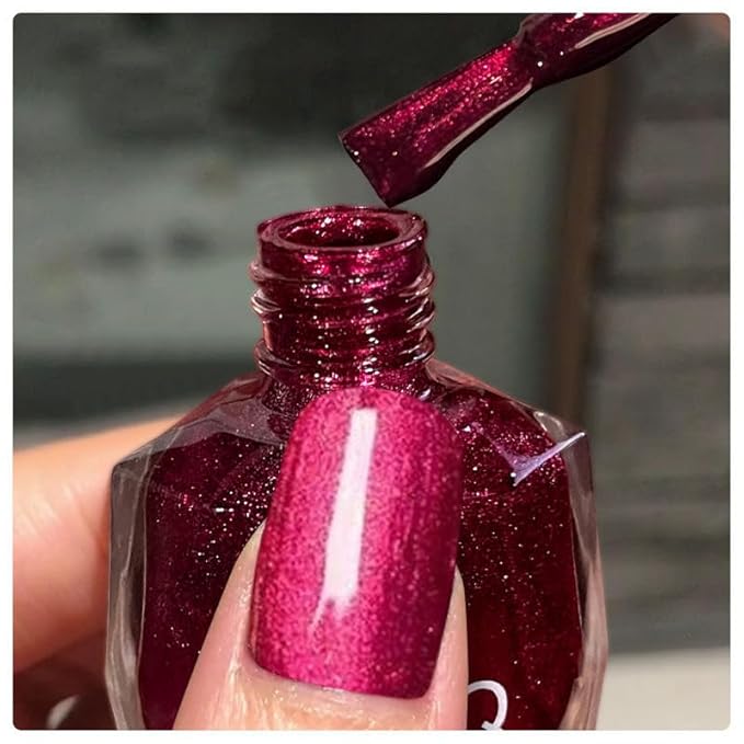 Major Dijit Quick Dry Nail Polish 12ml/0.41fl oz Bright Red Regular Nail Lacquer Fast Drying & Long Lasting Nail Polish Nail Art Effect for Nail Salon