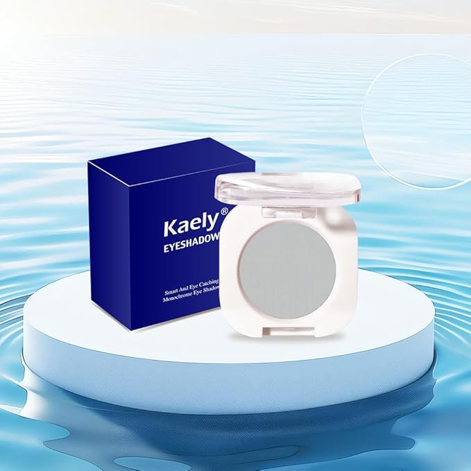 Grey Single Matte Eyeshadow Makeup, Neutral Powde Eye Shadow for Older Women, Smoky Gray Grey Dusty Blue Matte Singles Eyeshadow Palette Pigmented Waterproof,Girls Monochrome Eyeshadows Gift 28