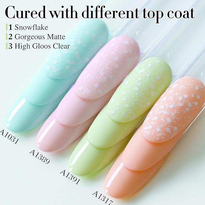 Double Rhythm 15ML Gel Nail Polish Pure Sheer Same Color Same Bottle Soak Off Gel Polish Art Manicure Salon DIY at Home for Women (Green-A1391)