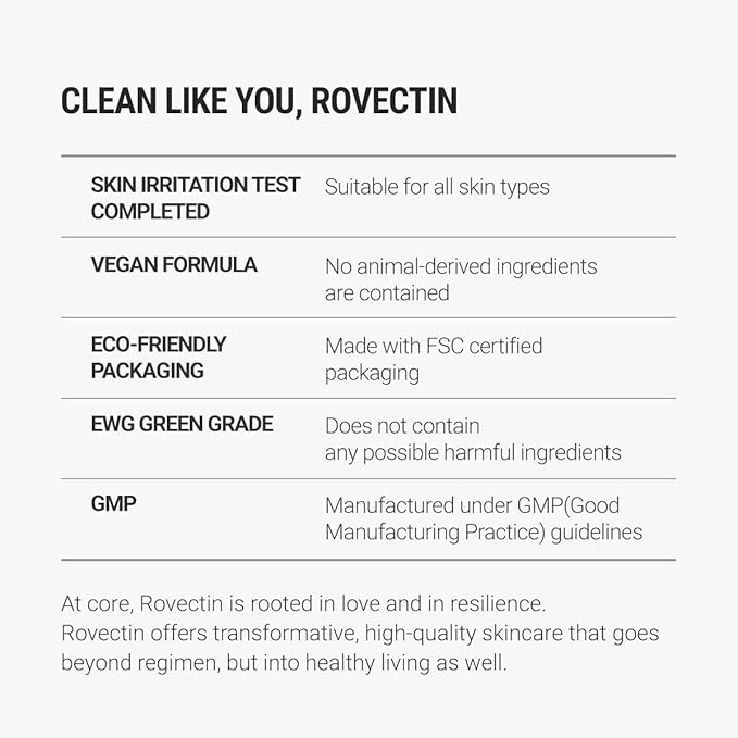 ROVECTIN Aqua Hyaluronic Essence (Activating Treatment Lotion) - 7 Layers Hyaluronic Acid Facial Toner with Niacinamide & Panthenol, Vegan Korean Skin Care (6.08 fl.oz)