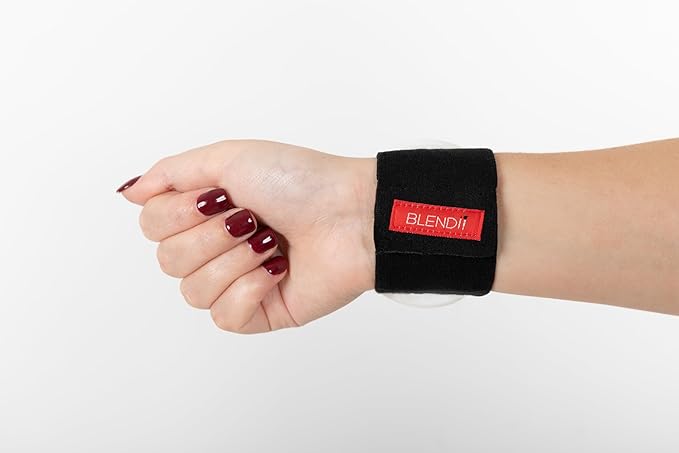 Makeup Palette Mixer Tray - Hands Free Porcelain Makeup Foundation Palette with Adjustable Hand Strap - Makeup Artist Kit Essentials - 3"