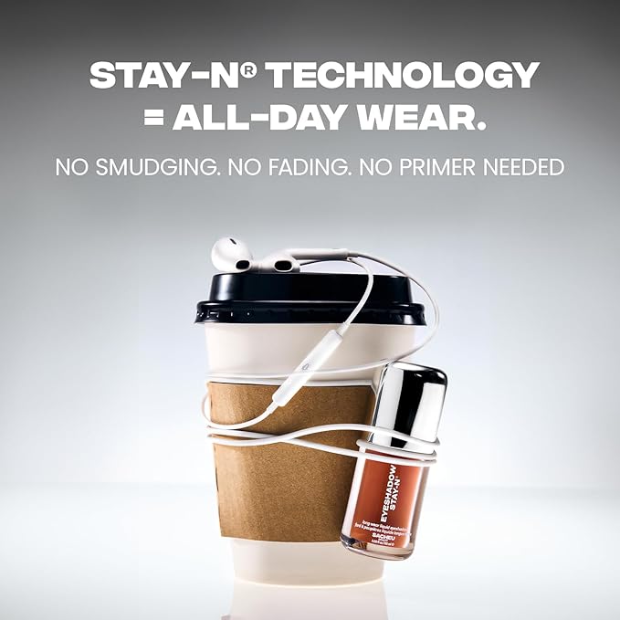 Sacheu Liquid Eyeshadow STAY-N Longwear Eye Makeup — Buildable Highly Pigmented & Blendable Eye Shadow Cream in Matte & Shimmer Finishes, Sp-ICE