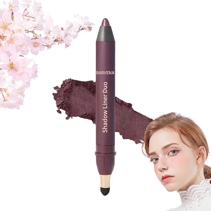 Shinalify Eyeshadow, Shadow Liner 2-in-1 Eyeliner & Eyeshadow, Silky Application, Highlighter Matte Crayon Eyeliner Pen, Easy to Apply, Creating Natural Eye Makeup (02)