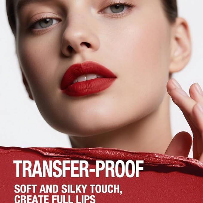 Lip Liner + Lipstick Set (12 Shades Available) -Matte Lipstick for Women, Silk Finish Hydration Lip Kit, Waterproof Smooth Creamy Texture, Bold to Nude Shades for Daily & Party Wear, Makeup Gift(02)