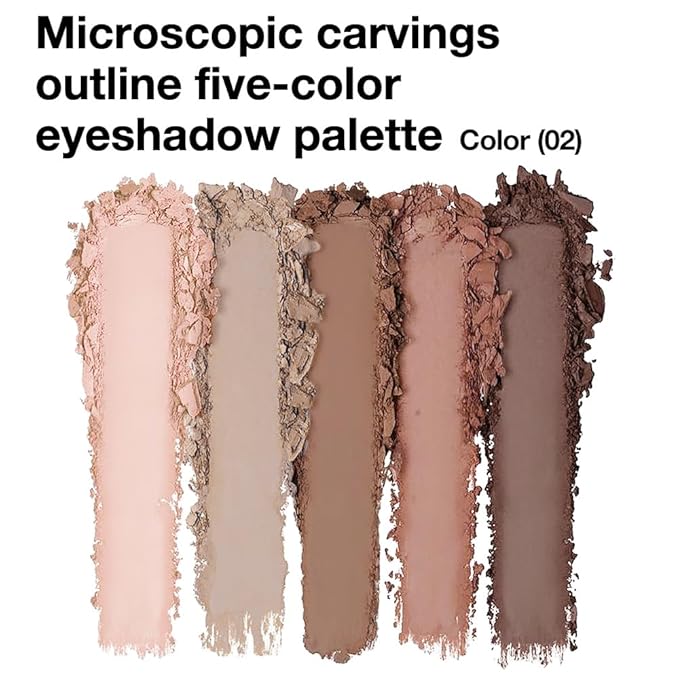 5 Colors Matte Eyeshadow Makeup Palette,Nude Pink Light Dark Brown Natural Neutral Eye Shadow Palette,Long Lasting Waterproof Naturing-Looking Women Girls Eye Shadow