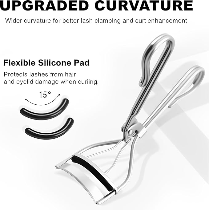 Eyelash Curler Refills,30Pack Compatible with Shu uemura Eyelash Curler Refill Pads,Silicone Rubber Eye Lash Curlers Refill Compatible with Shuemura,Black.