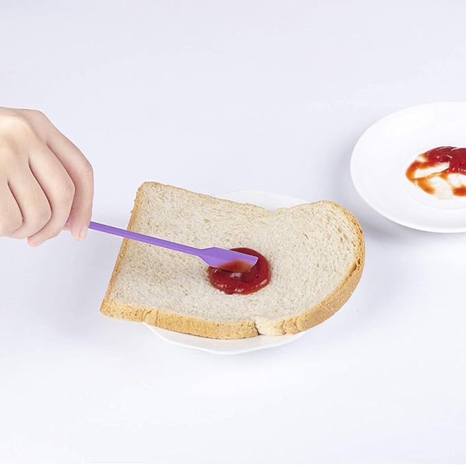 Mini Spatula Silicone Spatula Set - 4pcs Small Makeup Scrapers for Cosmetics, Reusable Beauty Tiny Tools, Thin Jar Scraper, Get the Last of the Makeup Out of the Bottle(Candy Colors)