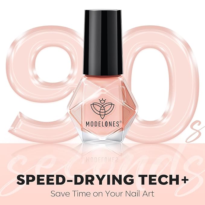 modelones Jelly Nail Polish of 6 Colors Sheer Nude Mini Nail Polish Set Natural Jelly Red Pink Brown Colors Quick Dry Fingernail Polish for DIY Fall Winter Nail Art Salon Home Gift for Women Girl